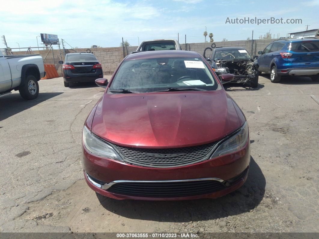 2016 Chrysler 200 Lx Maroon vin: 1C3CCCFB7GN108194