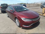 2016 Chrysler 200 Lx Maroon vin: 1C3CCCFB7GN108194