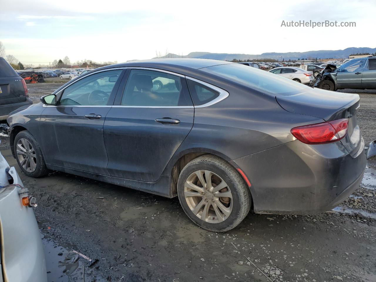 2016 Chrysler 200 Lx Gray vin: 1C3CCCFB7GN188807