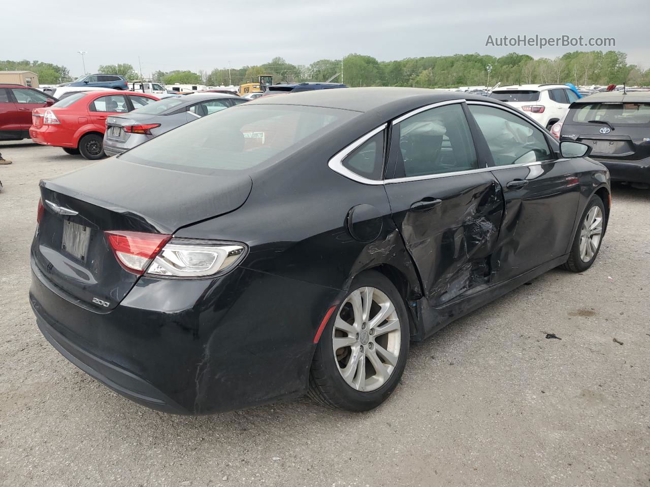 2017 Chrysler 200 Lx Black vin: 1C3CCCFB7HN501257