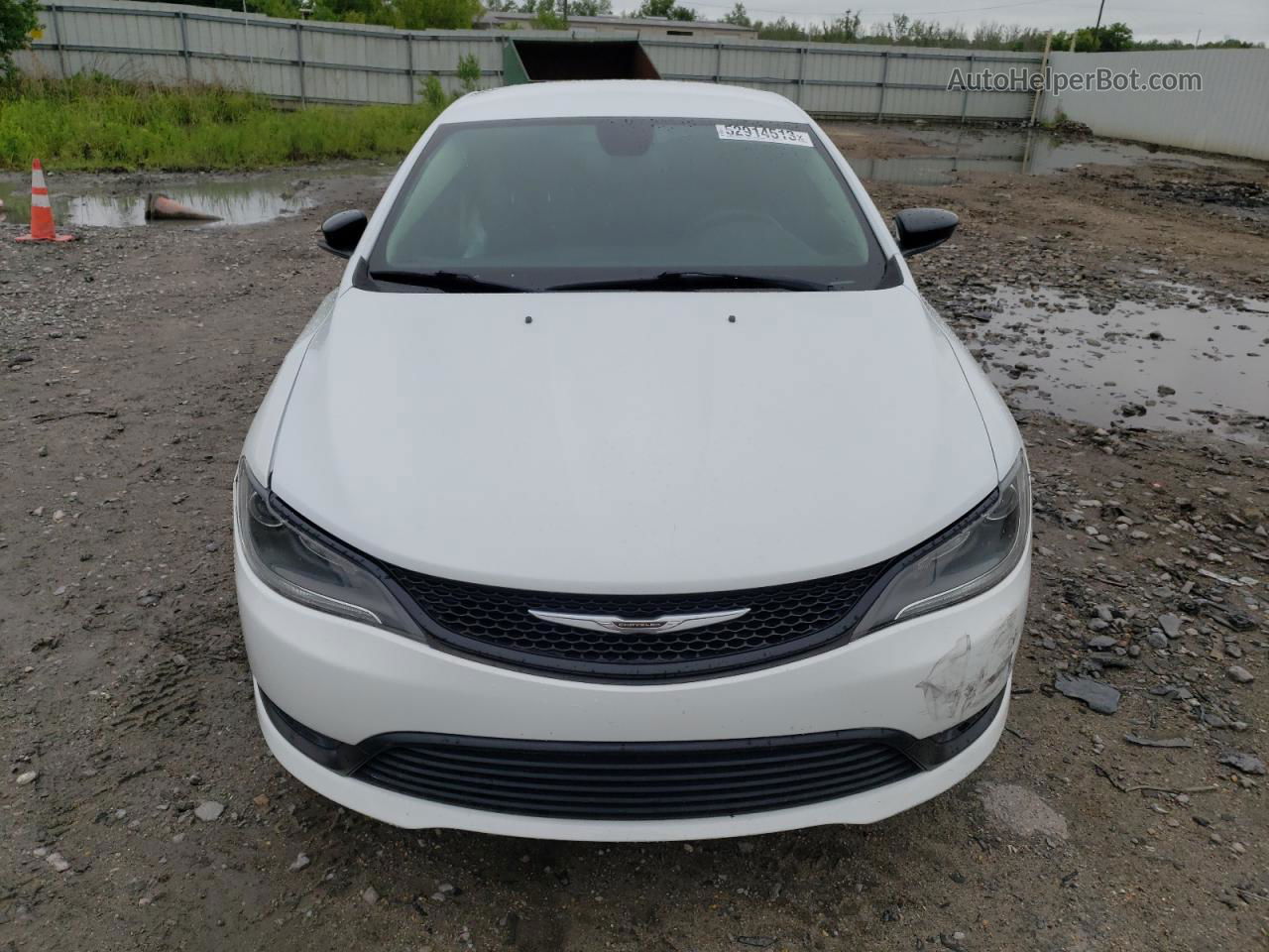 2017 Chrysler 200 Lx White vin: 1C3CCCFB7HN504109