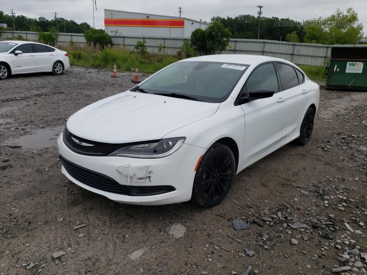 2017 Chrysler 200 Lx White vin: 1C3CCCFB7HN504109