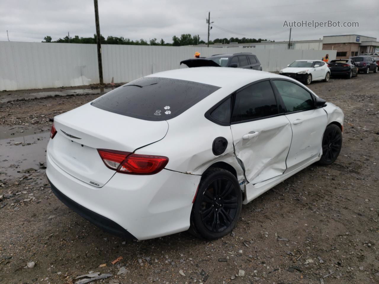 2017 Chrysler 200 Lx White vin: 1C3CCCFB7HN504109