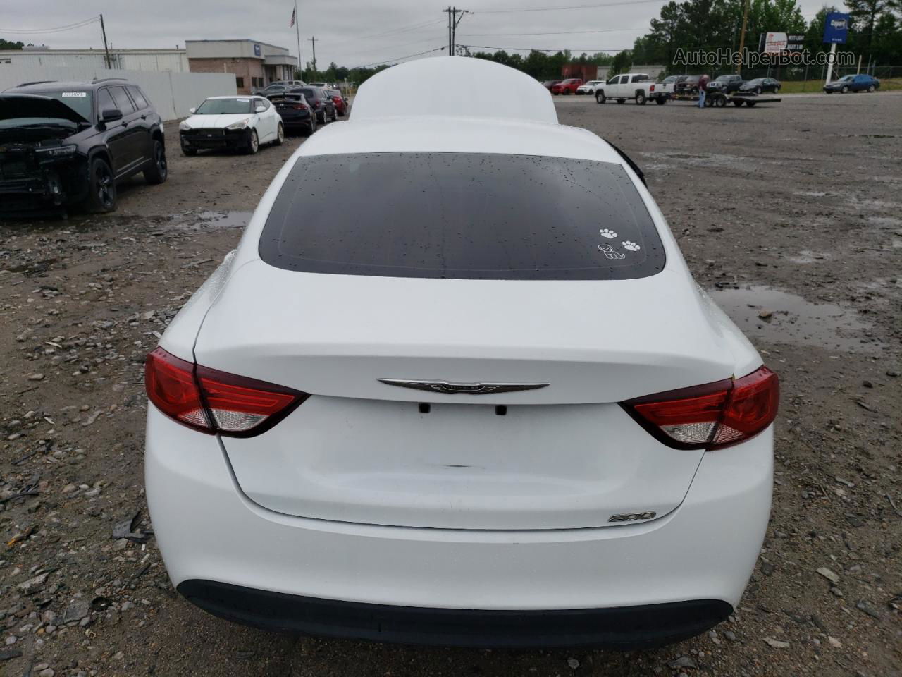 2017 Chrysler 200 Lx White vin: 1C3CCCFB7HN504109