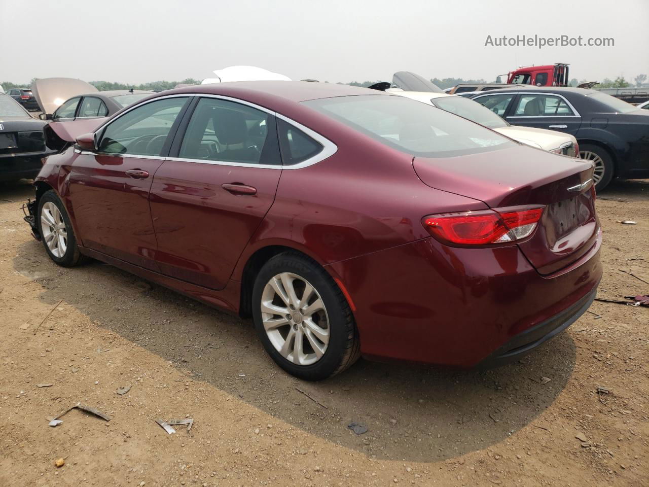 2017 Chrysler 200 Lx Burgundy vin: 1C3CCCFB7HN509925