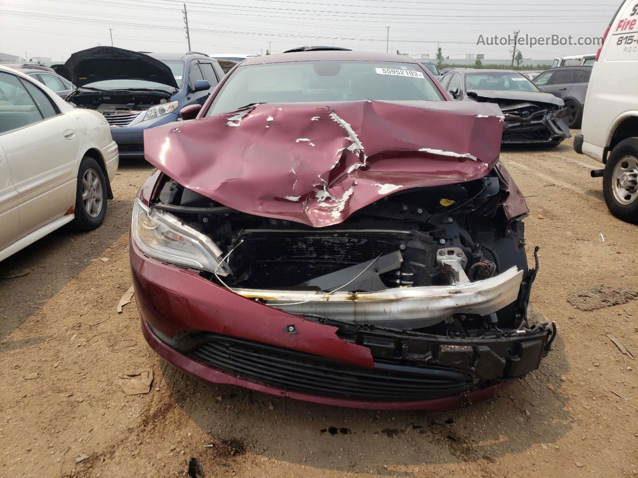 2017 Chrysler 200 Lx Burgundy vin: 1C3CCCFB7HN509925