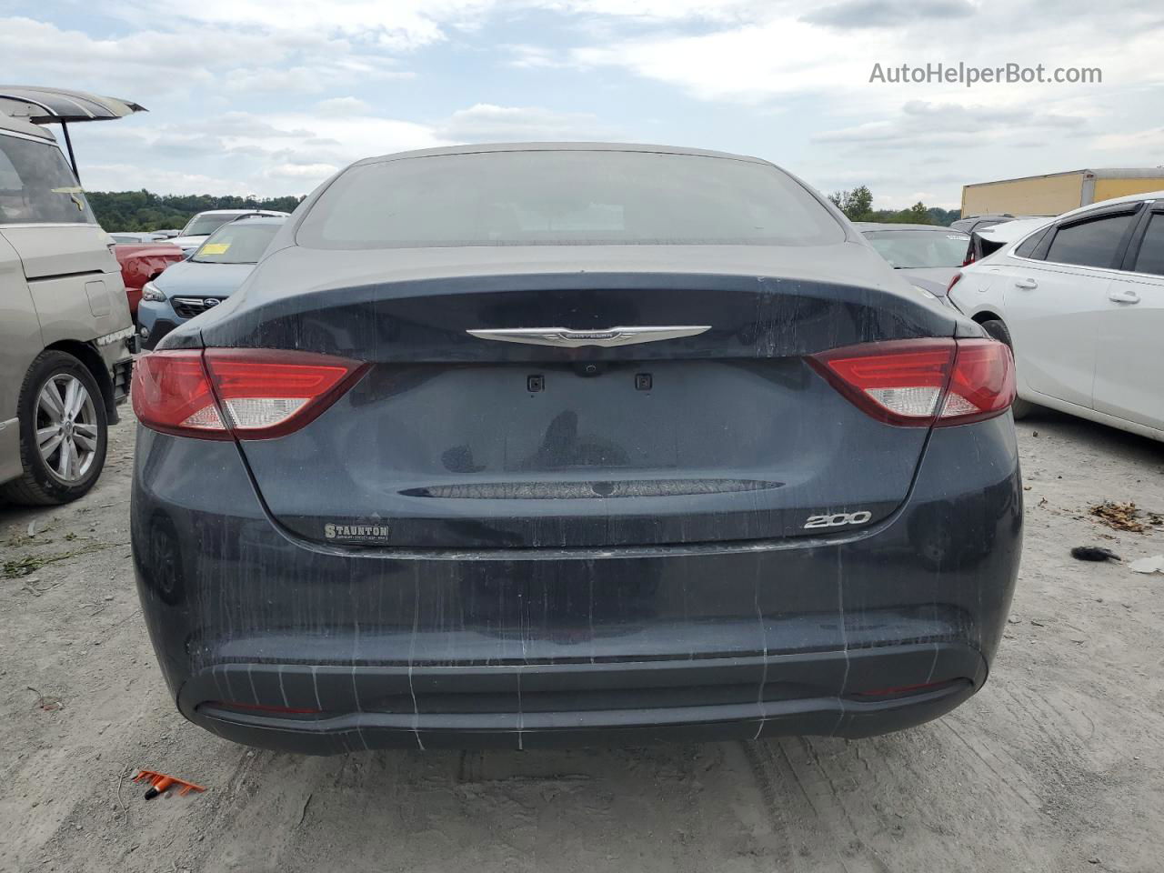 2017 Chrysler 200 Lx Угольный vin: 1C3CCCFB7HN510573