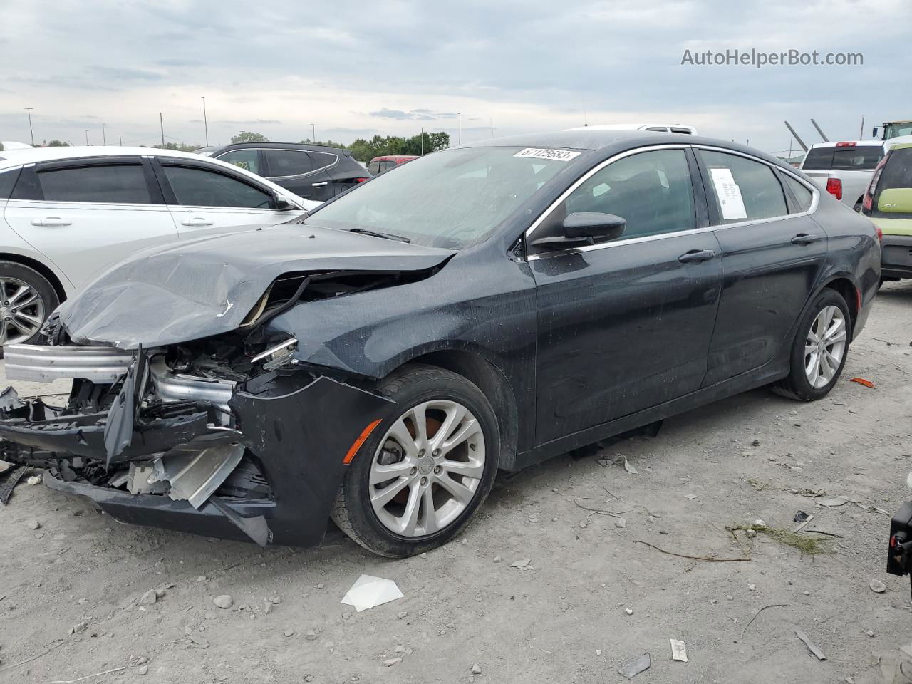 2017 Chrysler 200 Lx Угольный vin: 1C3CCCFB7HN510573