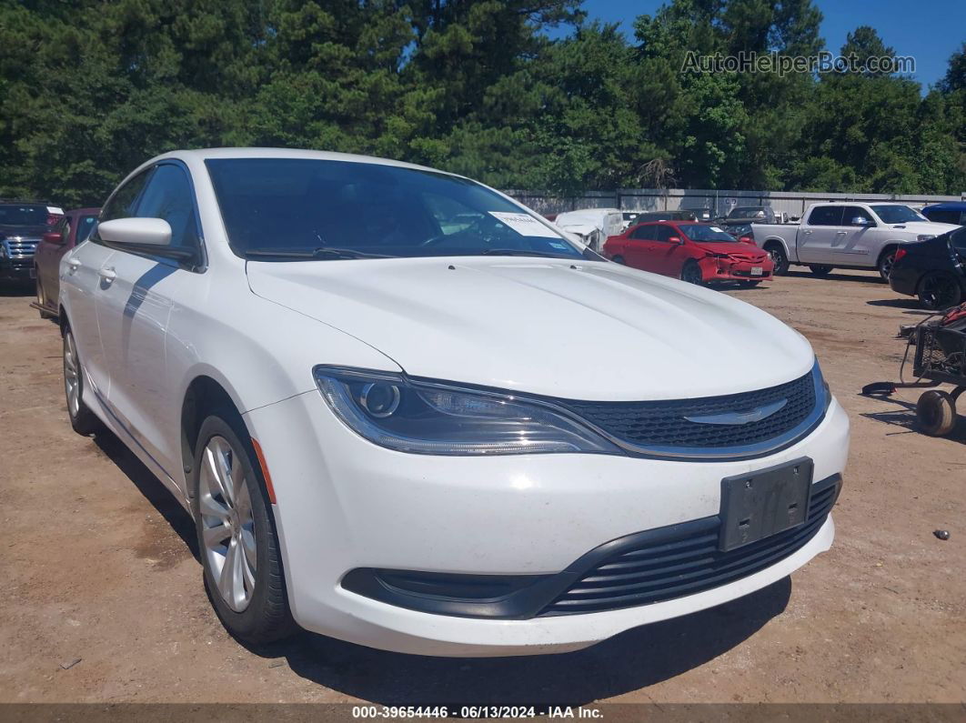 2016 Chrysler 200 Touring White vin: 1C3CCCFB8GN183468