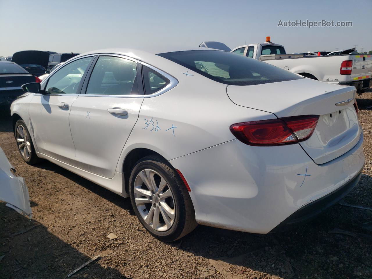 2017 Chrysler 200 Lx White vin: 1C3CCCFB8HN510887