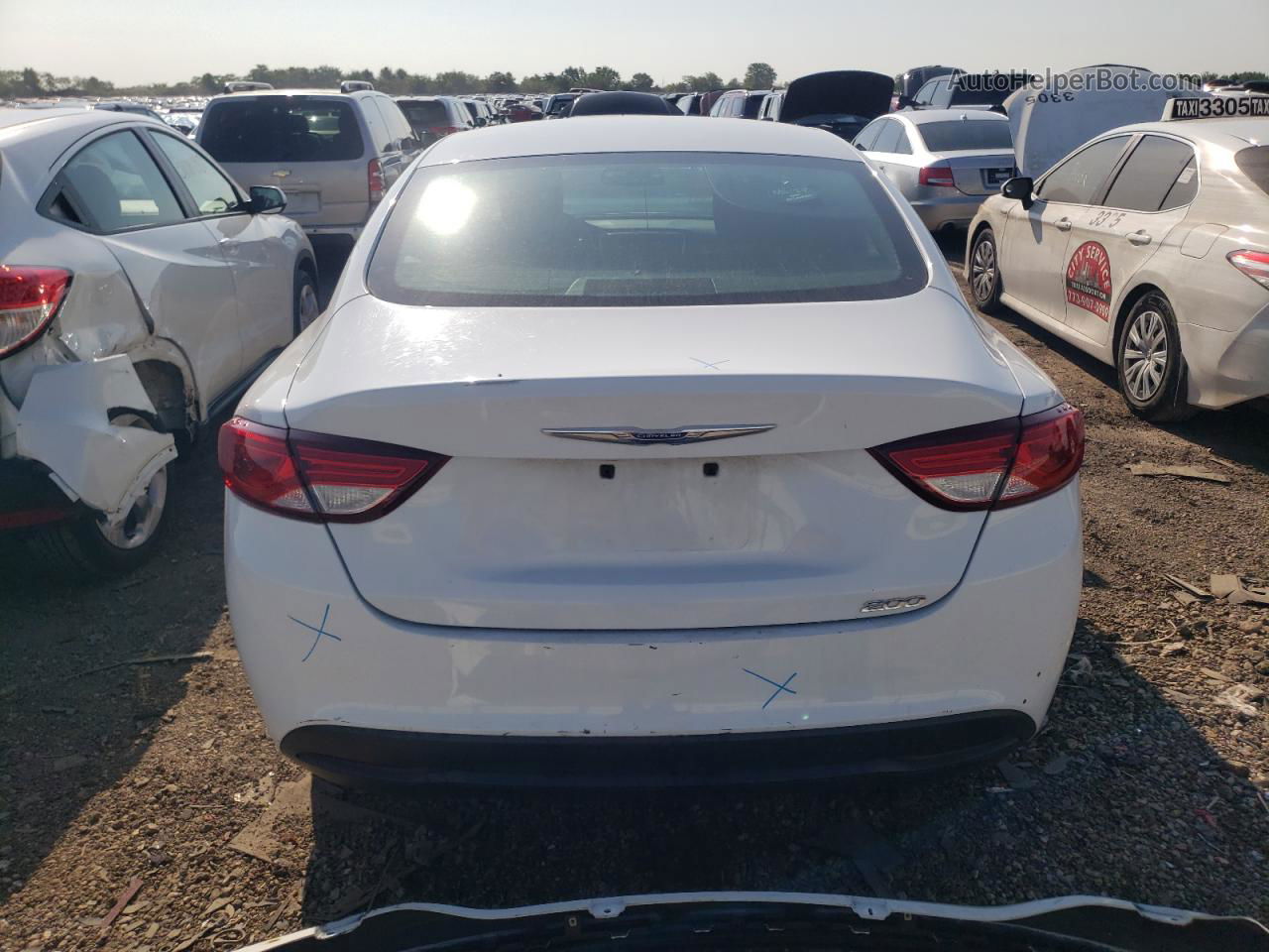 2017 Chrysler 200 Lx White vin: 1C3CCCFB8HN510887