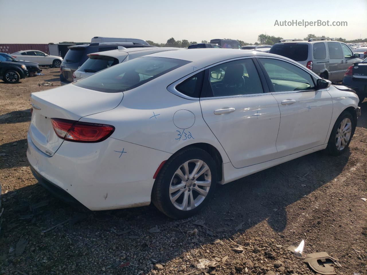 2017 Chrysler 200 Lx White vin: 1C3CCCFB8HN510887