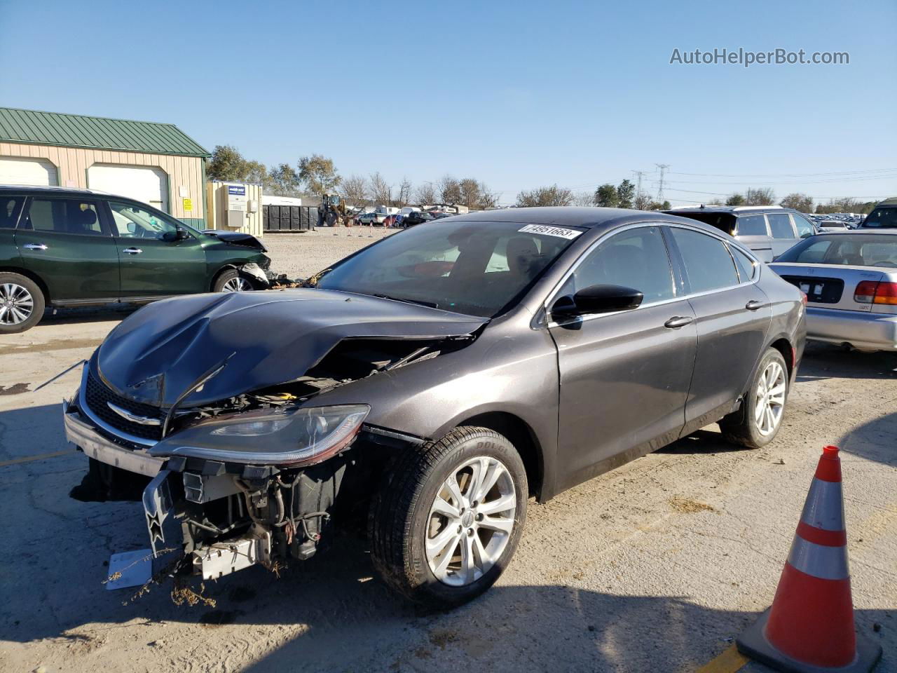 2017 Chrysler 200 Lx Gray vin: 1C3CCCFB9HN501342