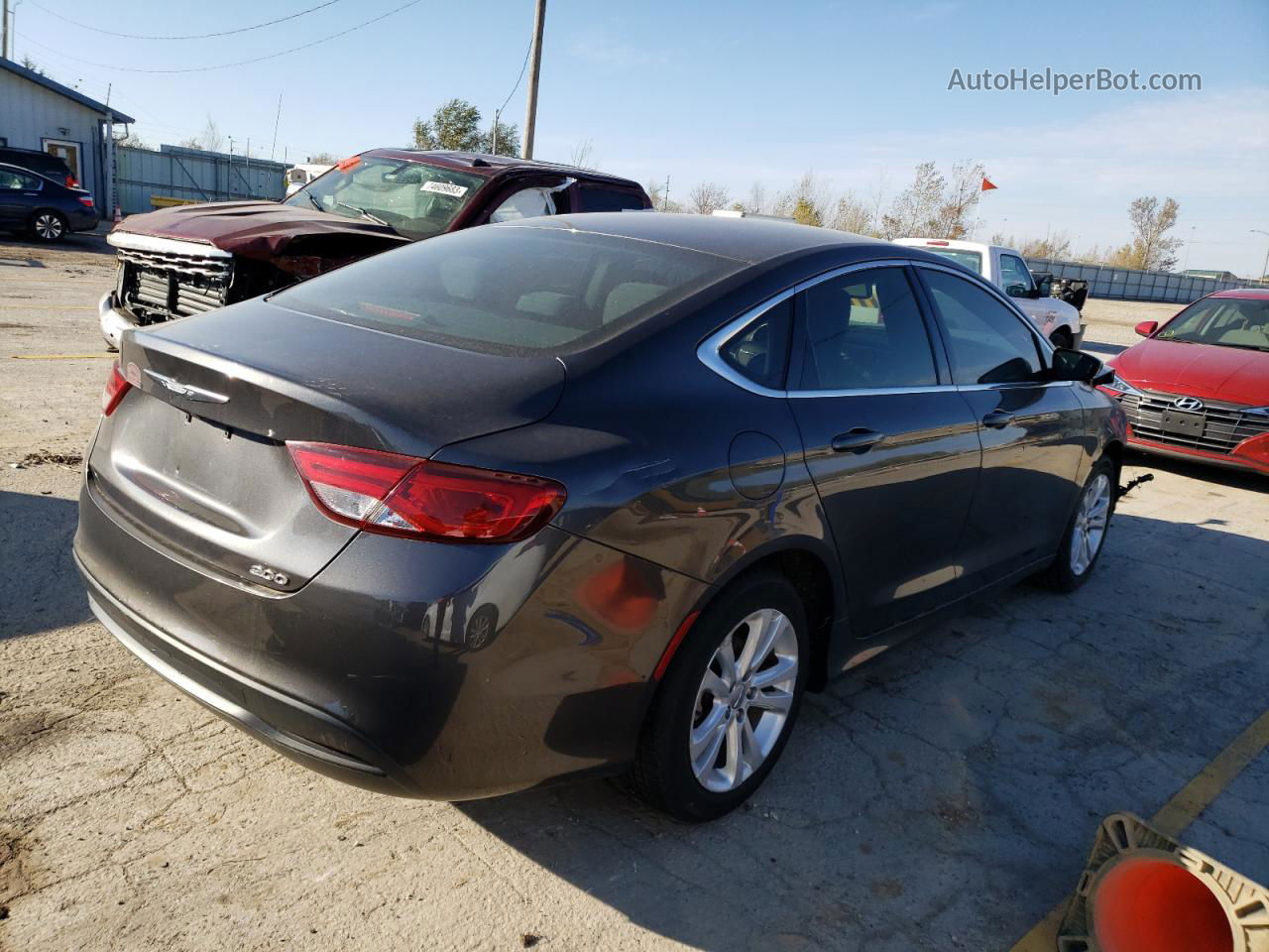 2017 Chrysler 200 Lx Серый vin: 1C3CCCFB9HN501342