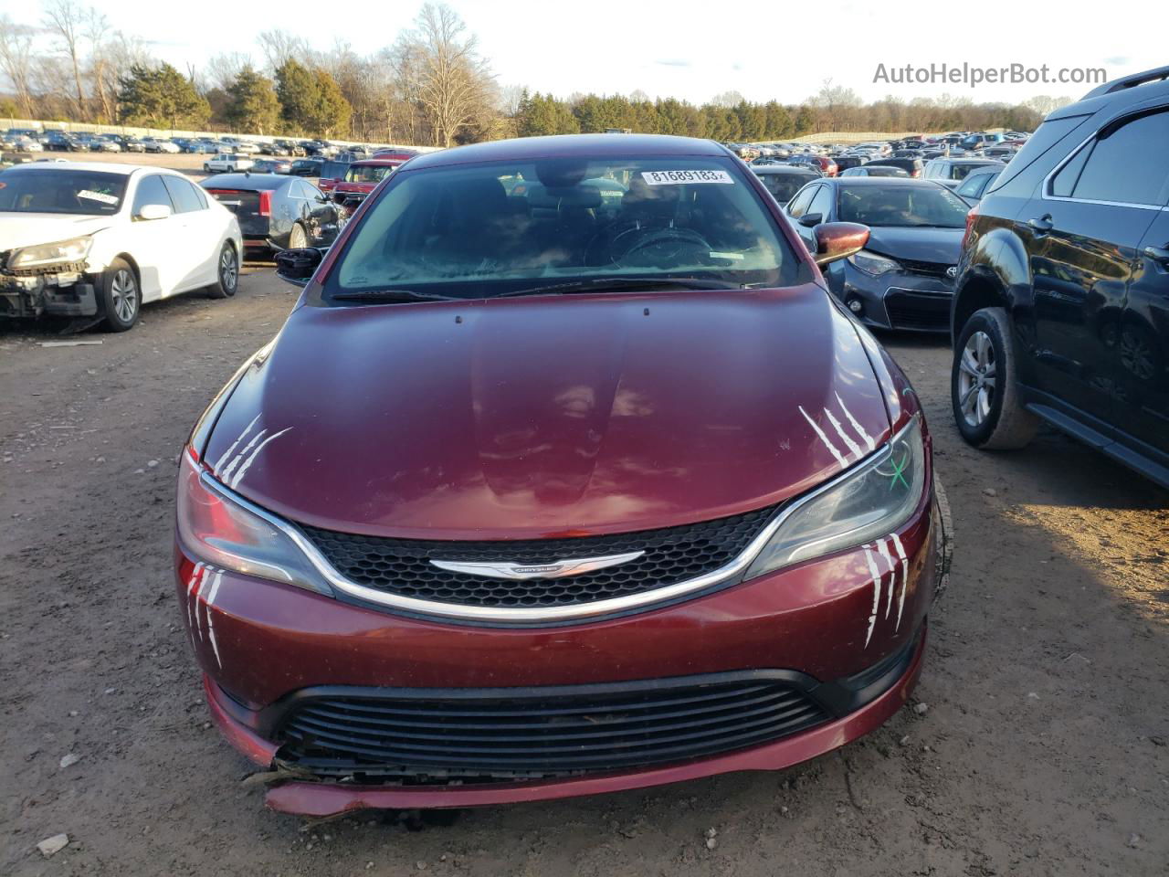 2017 Chrysler 200 Lx Red vin: 1C3CCCFB9HN508890