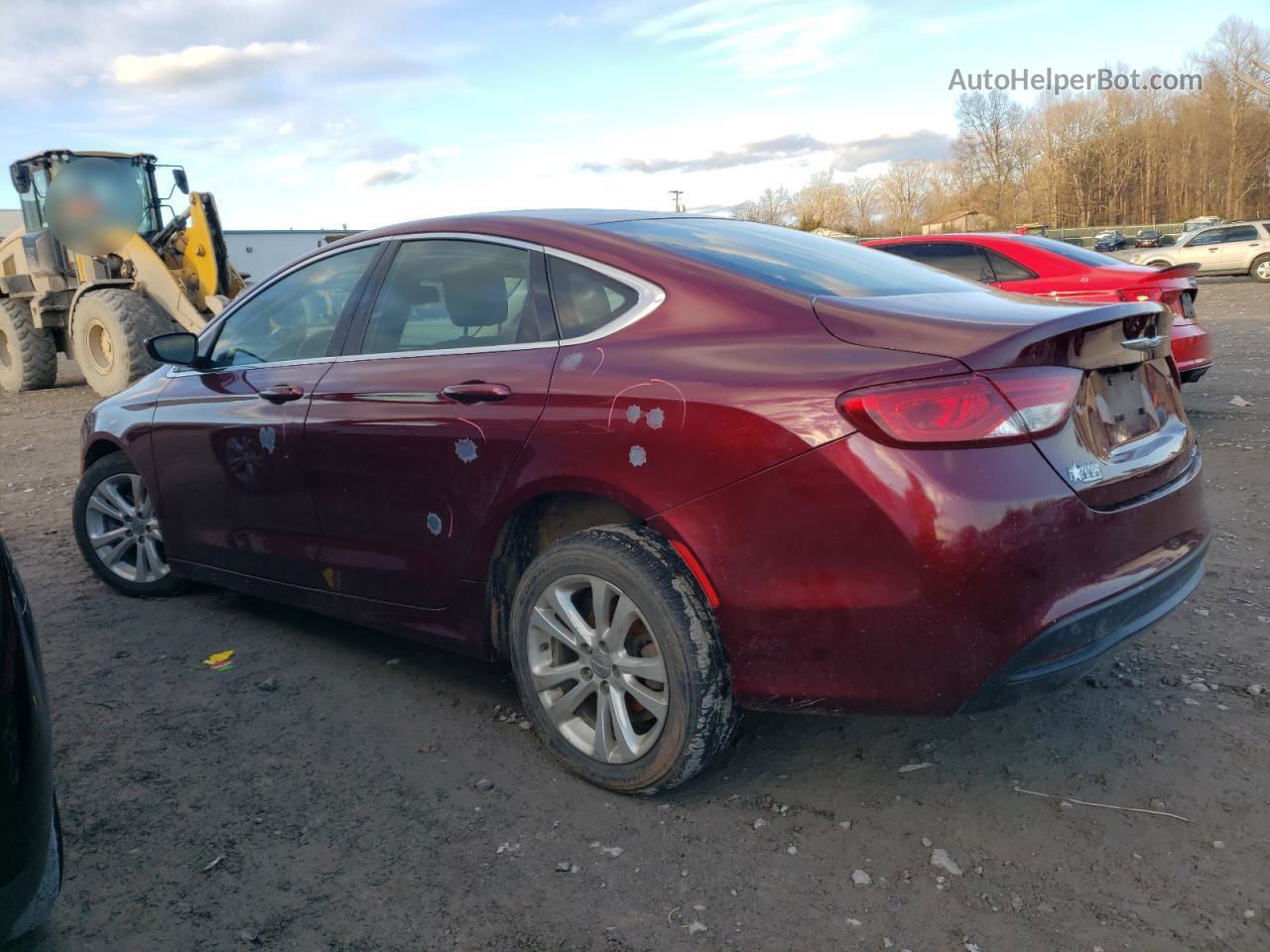 2017 Chrysler 200 Lx Красный vin: 1C3CCCFB9HN508890