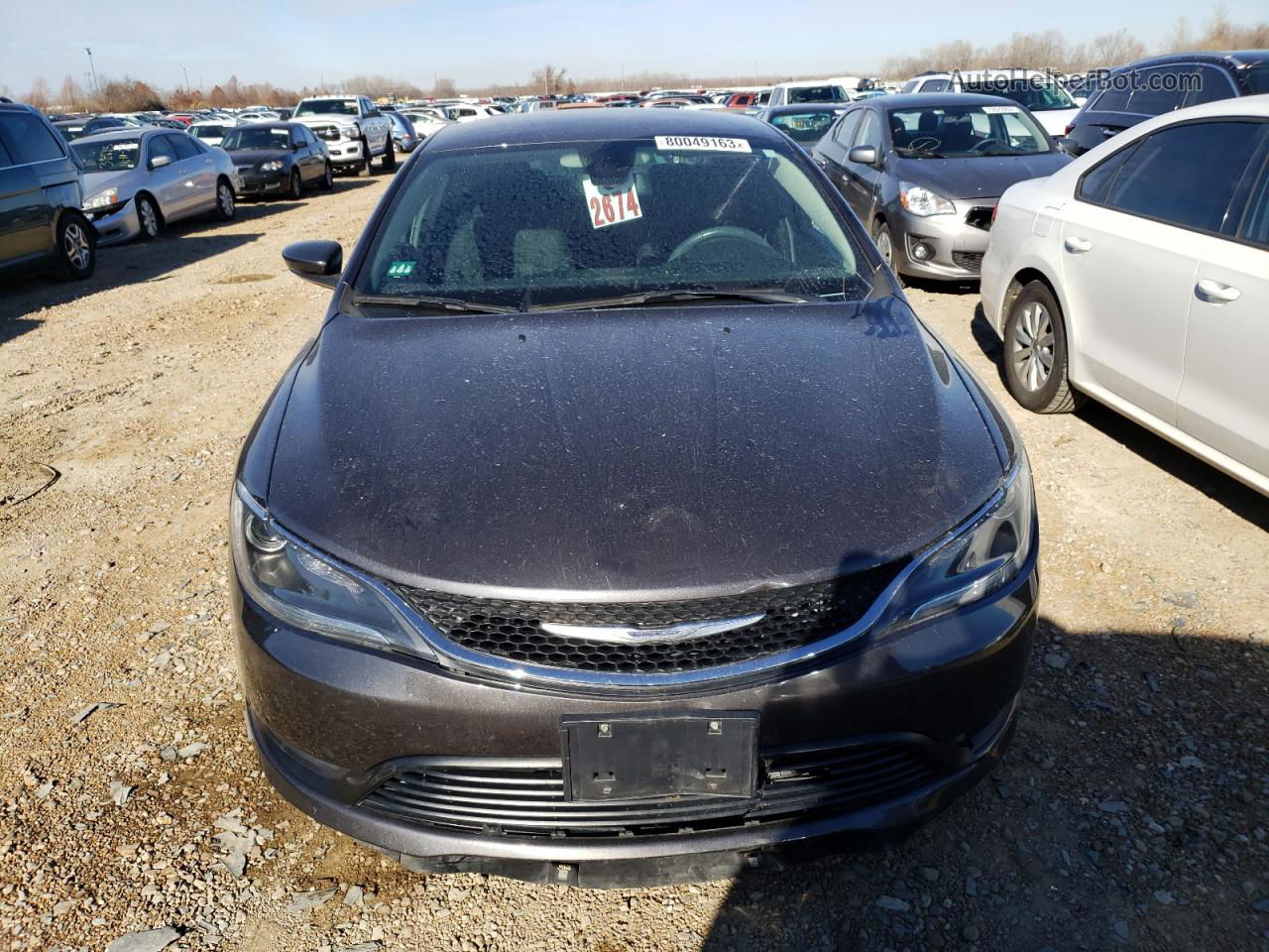 2017 Chrysler 200 Lx Gray vin: 1C3CCCFB9HN509649