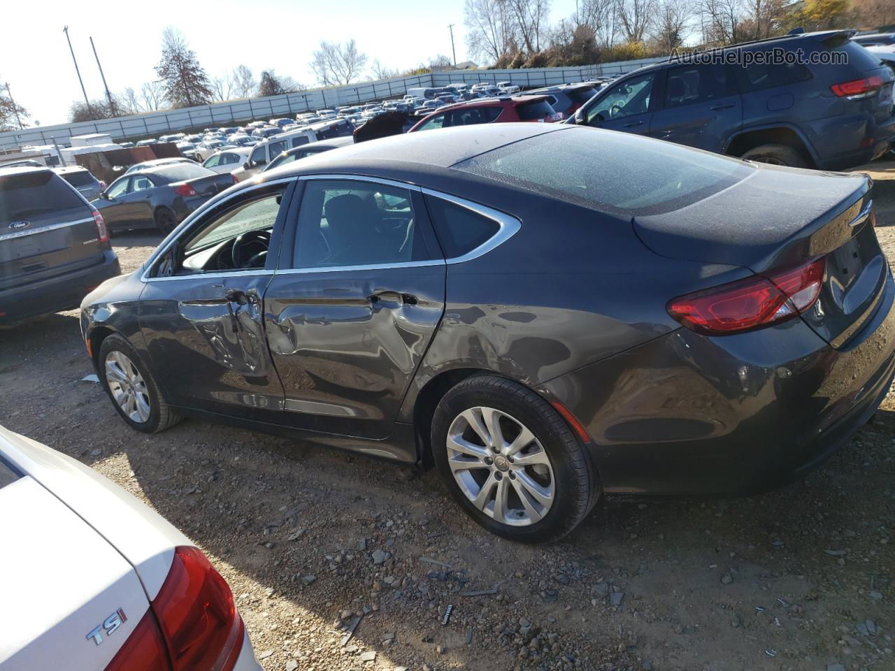 2017 Chrysler 200 Lx Серый vin: 1C3CCCFB9HN509649