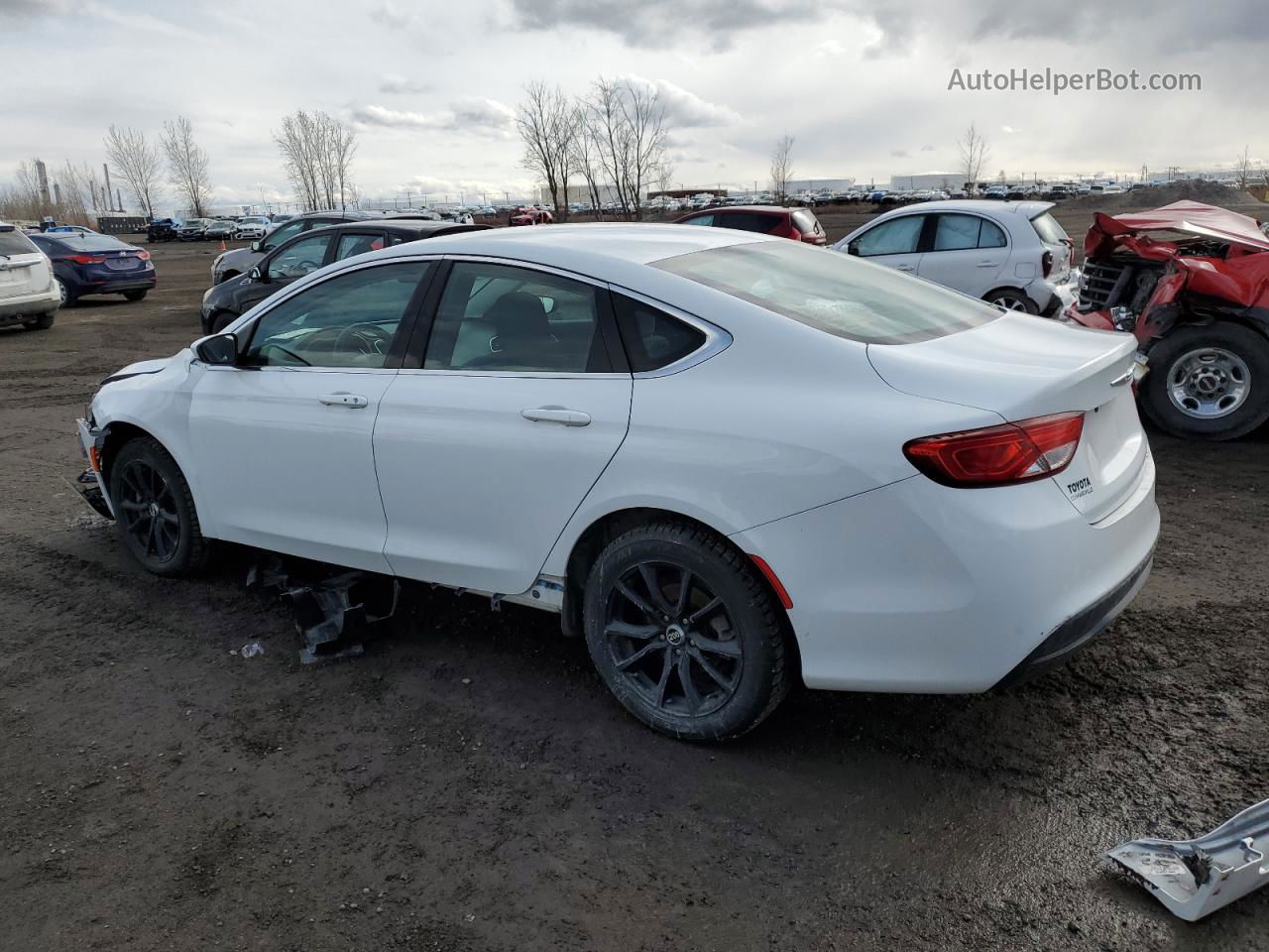 2015 Chrysler 200 Lx White vin: 1C3CCCFBXFN625729