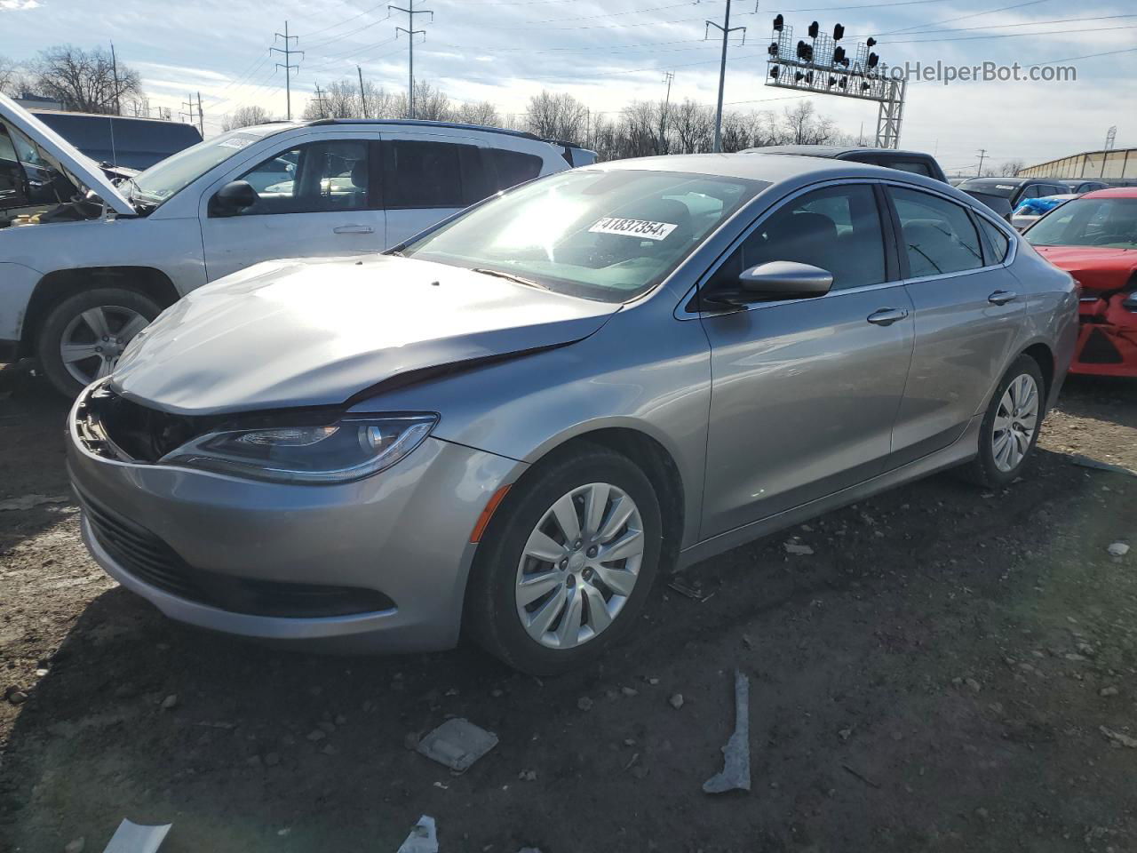 2015 Chrysler 200 Lx Silver vin: 1C3CCCFBXFN682562