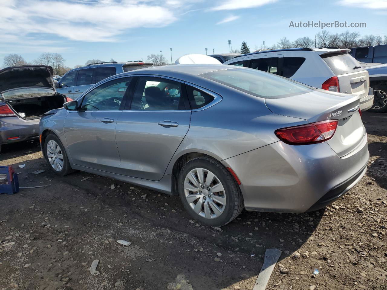 2015 Chrysler 200 Lx Silver vin: 1C3CCCFBXFN682562