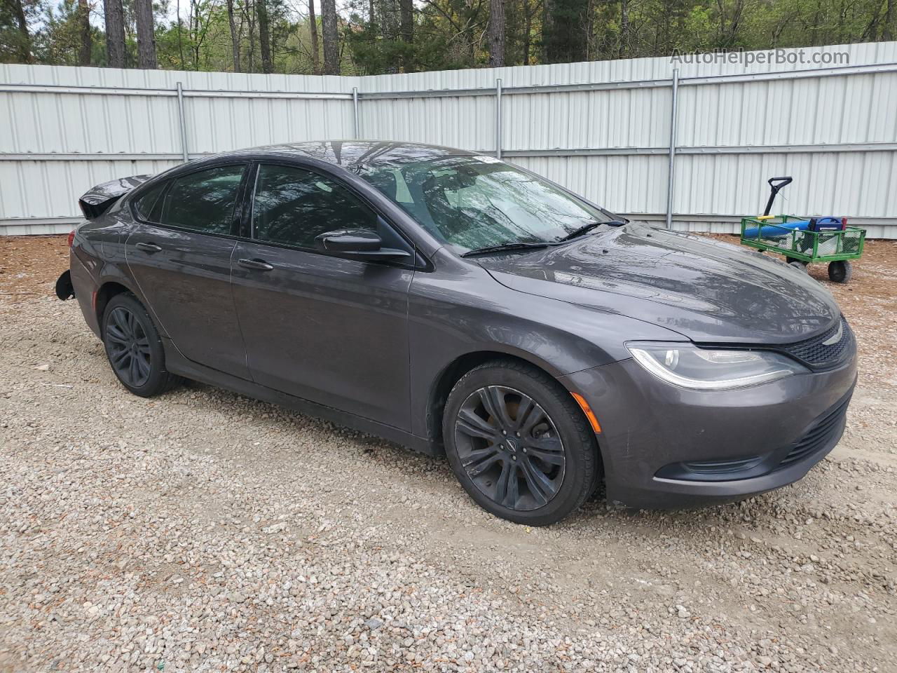 2017 Chrysler 200 Lx Gray vin: 1C3CCCFBXHN503407