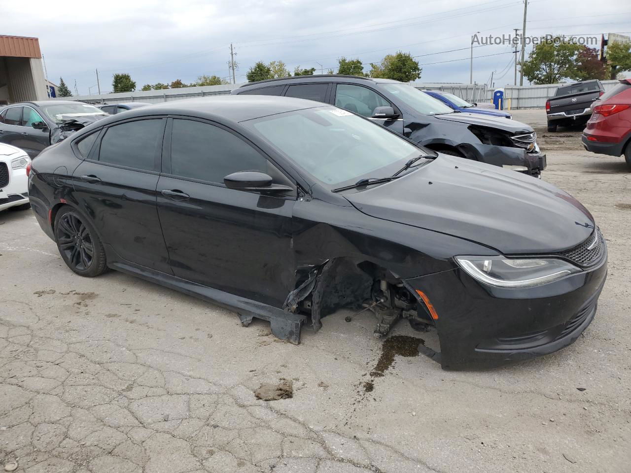 2017 Chrysler 200 Lx Black vin: 1C3CCCFBXHN506579