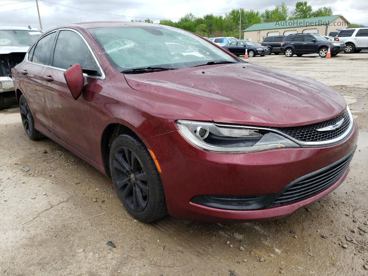 2017 Chrysler 200 Lx Maroon vin: 1C3CCCFBXHN509711