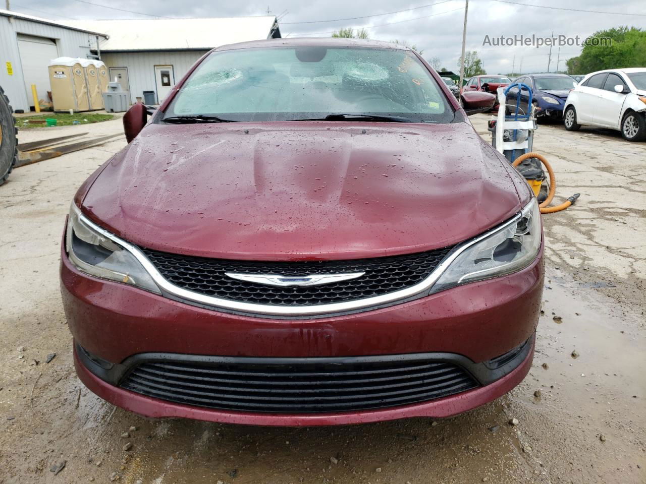 2017 Chrysler 200 Lx Maroon vin: 1C3CCCFBXHN509711