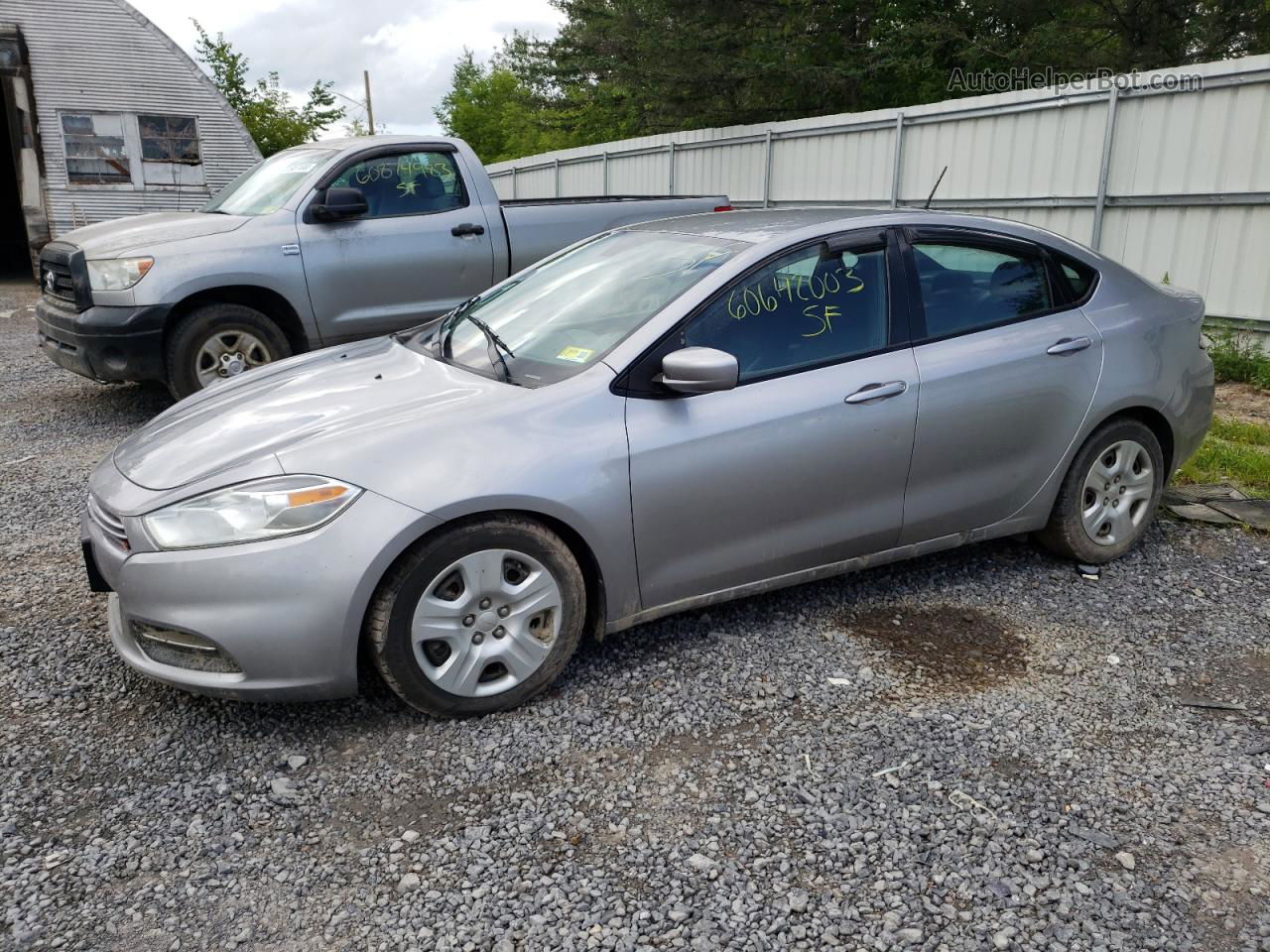 2015 Dodge Dart Se Silver vin: 1C3CDFAA0FD112282