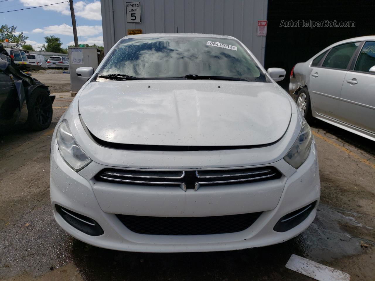 2015 Dodge Dart Se White vin: 1C3CDFAA1FD159997