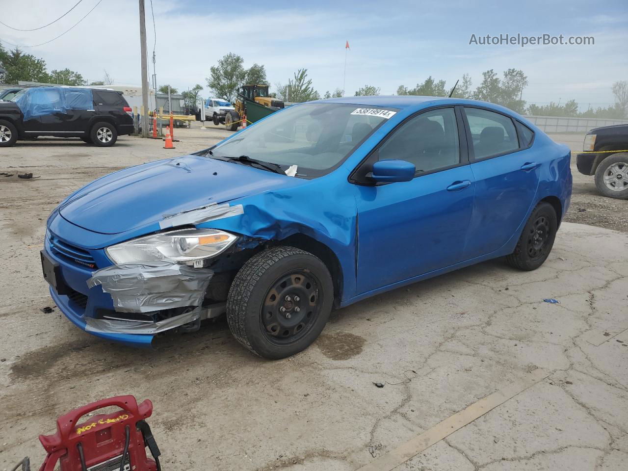 2015 Dodge Dart Se Blue vin: 1C3CDFAA1FD406855