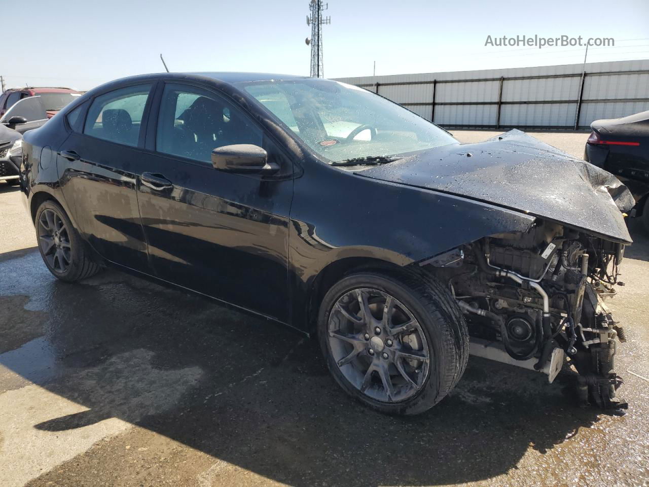 2015 Dodge Dart Se Black vin: 1C3CDFAA1FD432534