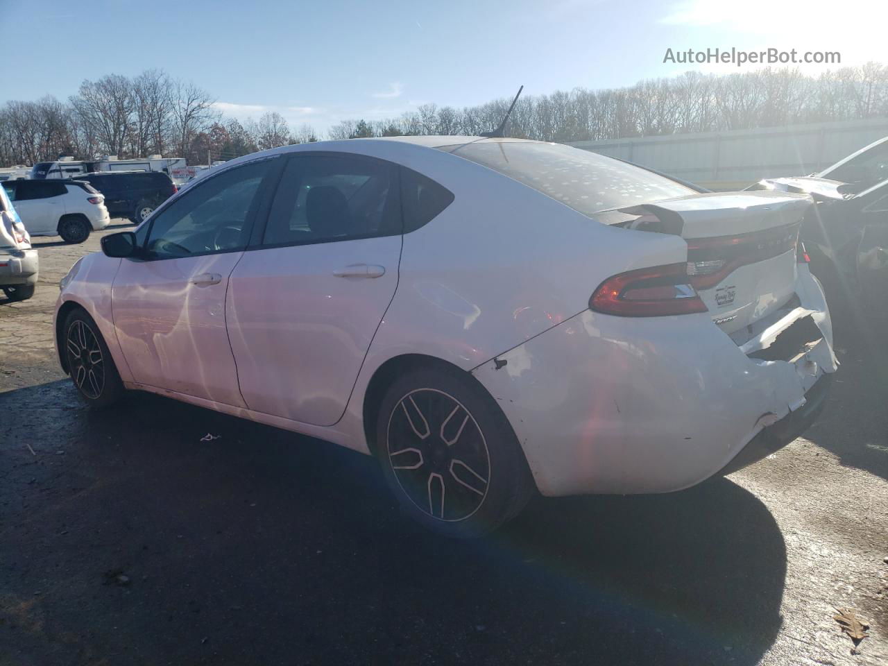 2015 Dodge Dart Se White vin: 1C3CDFAA2FD173651