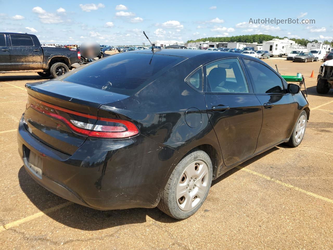 2015 Dodge Dart Se Black vin: 1C3CDFAA3FD252682