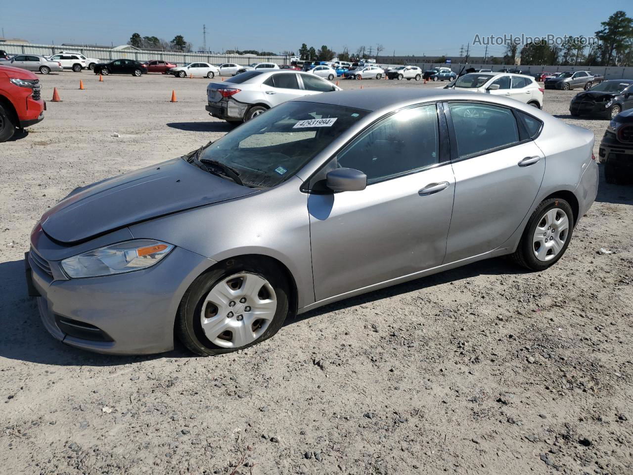 2015 Dodge Dart Se Gray vin: 1C3CDFAA3FD252701