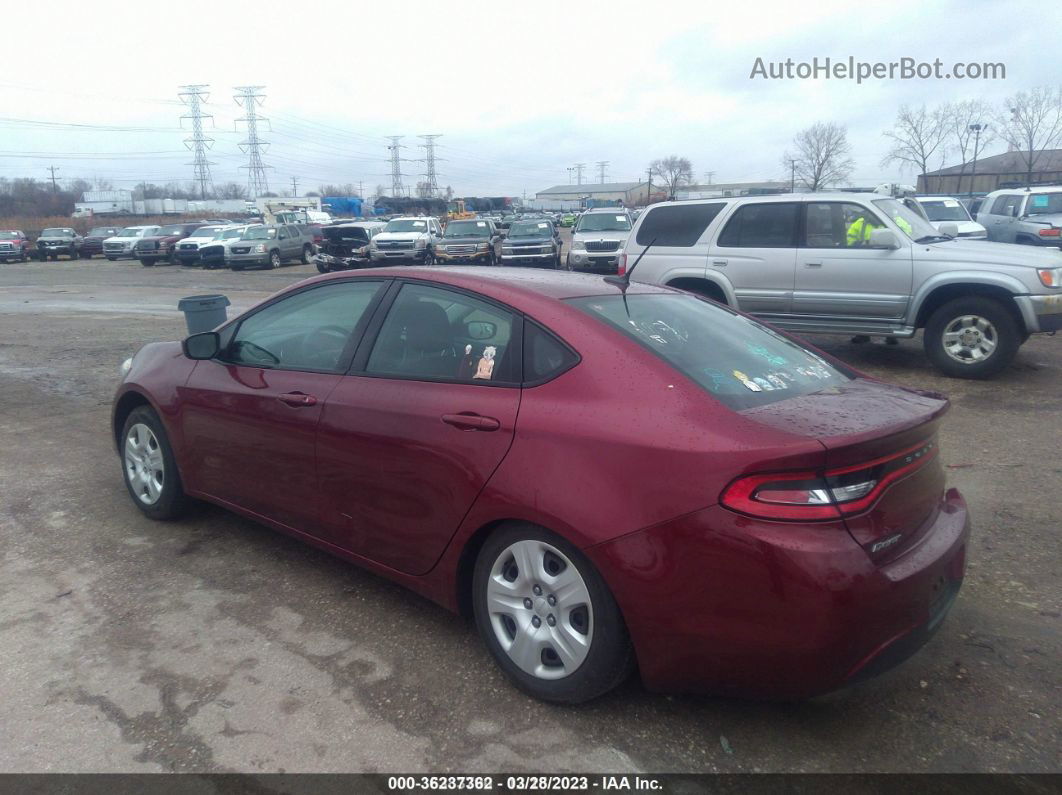 2015 Dodge Dart Se Бордовый vin: 1C3CDFAA3FD281955