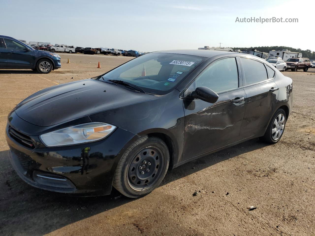 2015 Dodge Dart Se Black vin: 1C3CDFAA3FD315635