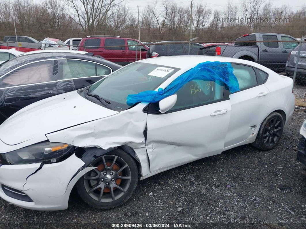 2015 Dodge Dart Se White vin: 1C3CDFAA4FD311397