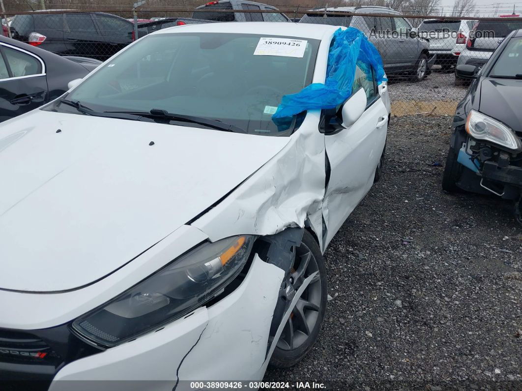 2015 Dodge Dart Se White vin: 1C3CDFAA4FD311397