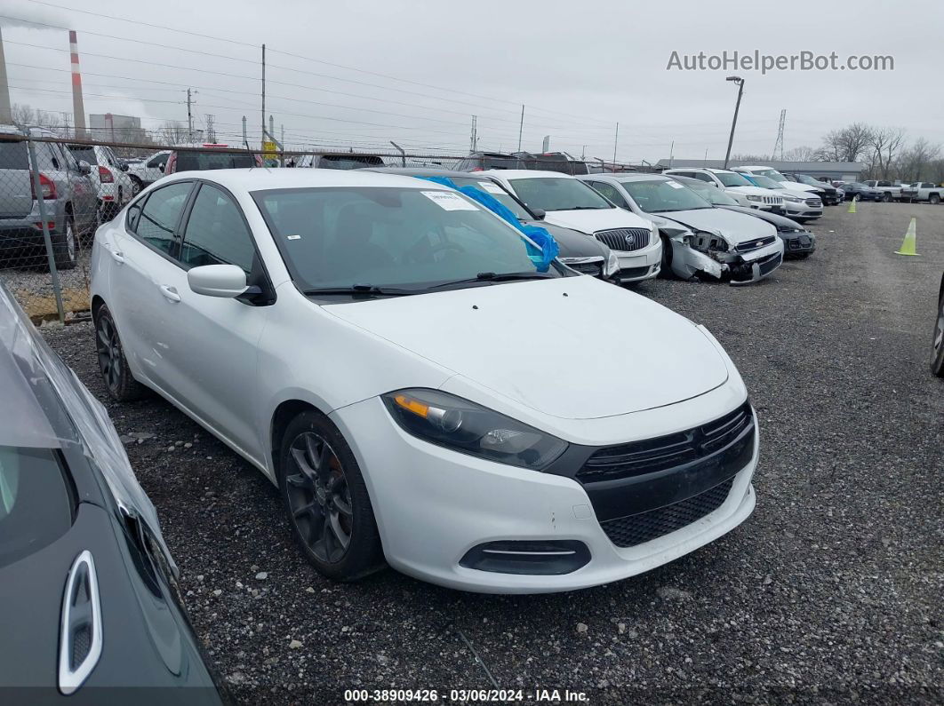 2015 Dodge Dart Se White vin: 1C3CDFAA4FD311397