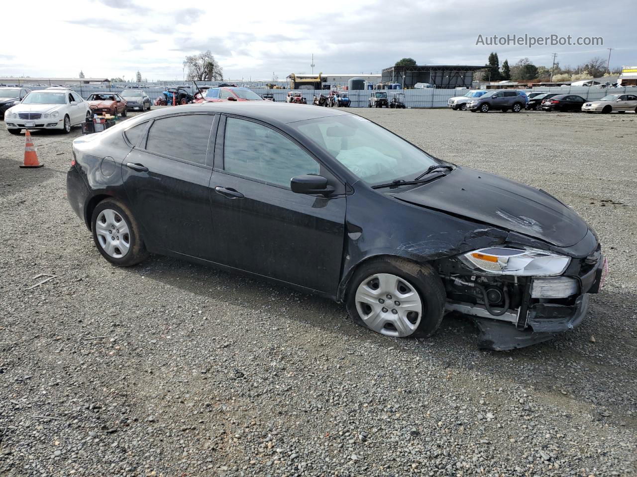 2015 Dodge Dart Se Black vin: 1C3CDFAA4FD411273