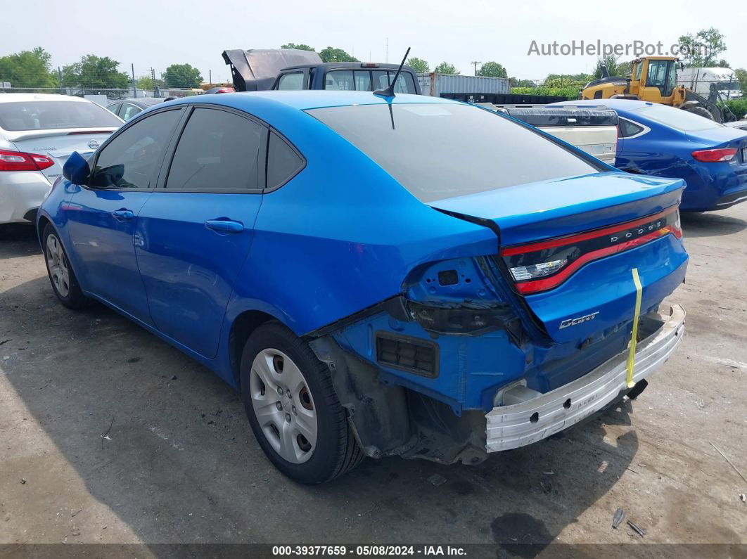 2015 Dodge Dart Se Blue vin: 1C3CDFAA5FD276983