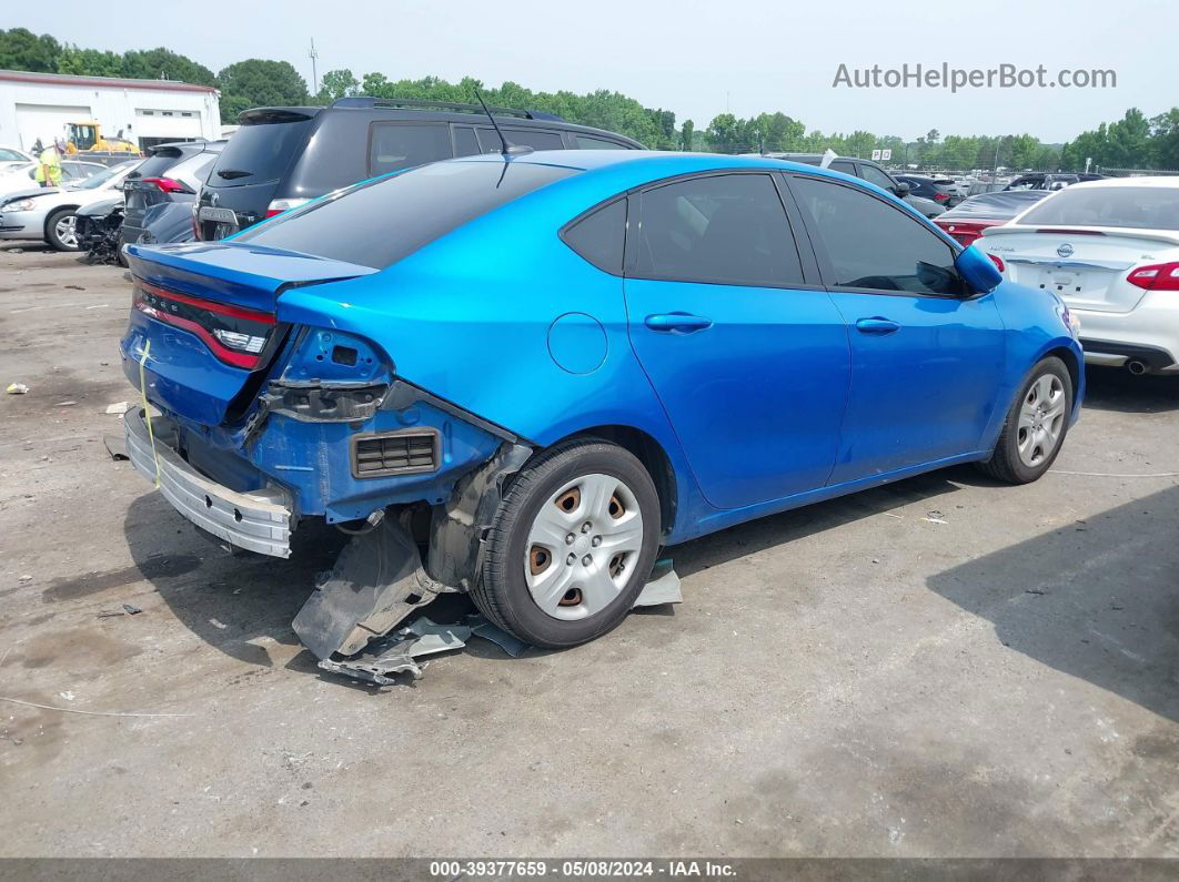 2015 Dodge Dart Se Blue vin: 1C3CDFAA5FD276983