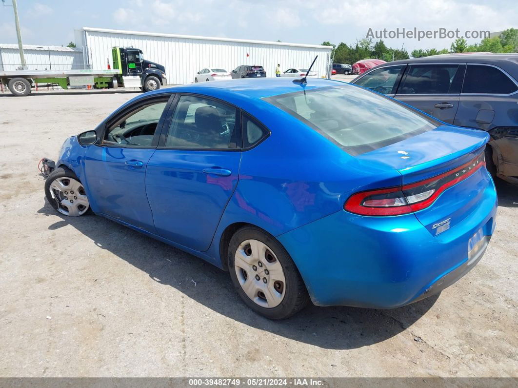 2015 Dodge Dart Se Blue vin: 1C3CDFAA5FD362844