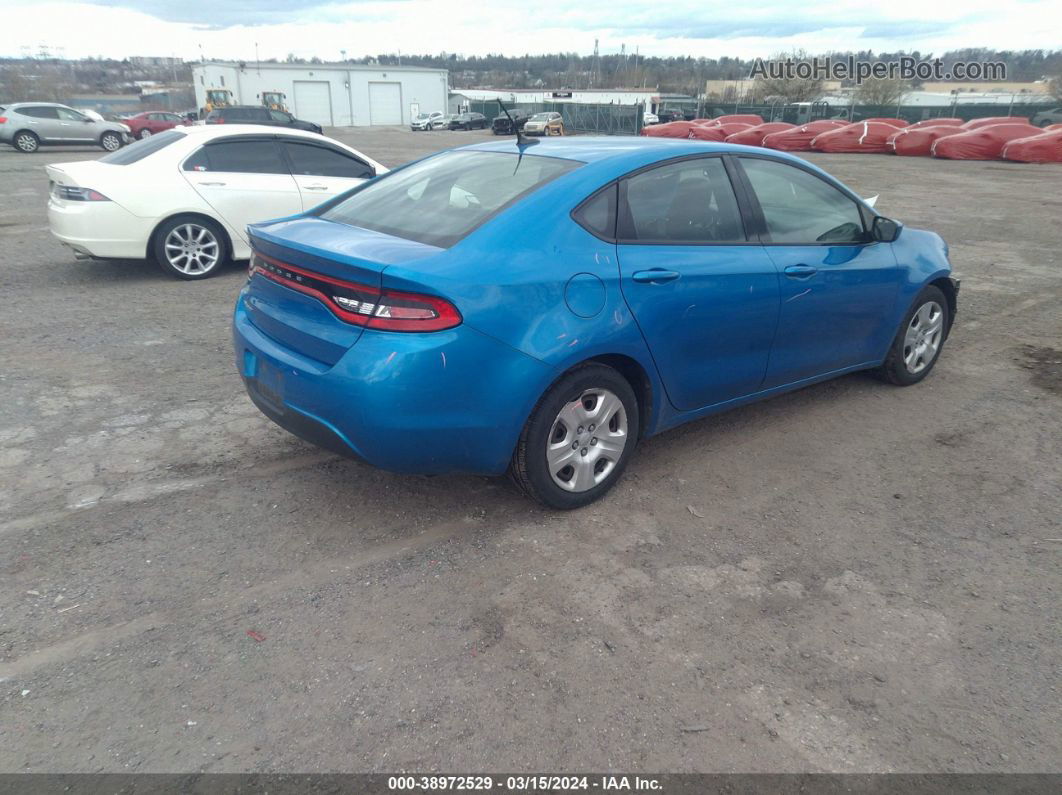 2015 Dodge Dart Se Blue vin: 1C3CDFAA6FD238095