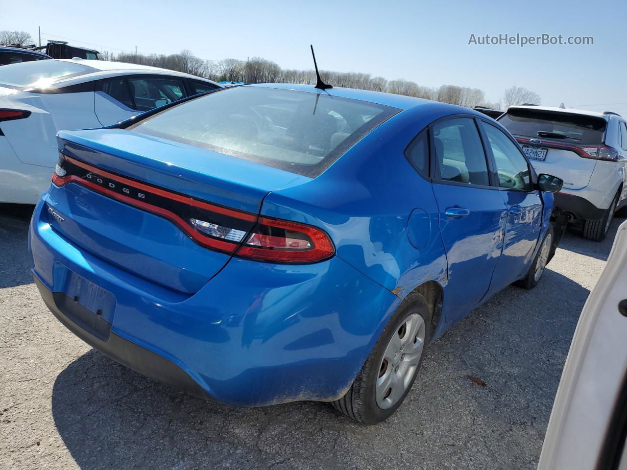 2015 Dodge Dart Se Синий vin: 1C3CDFAA6FD306525