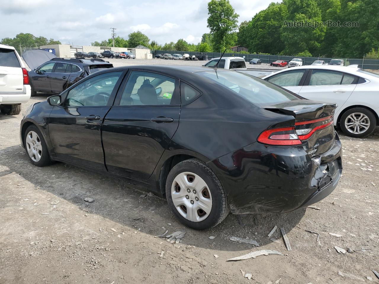 2015 Dodge Dart Se Black vin: 1C3CDFAA6FD346166