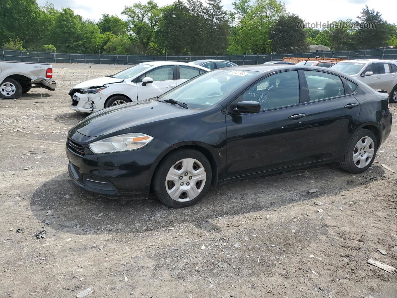 2015 Dodge Dart Se Black vin: 1C3CDFAA6FD346166