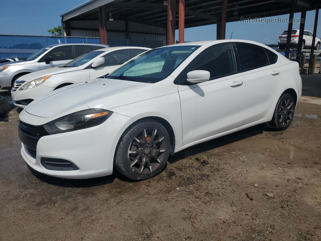 2015 Dodge Dart Se White vin: 1C3CDFAA6FD391690